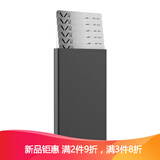 琪莫（KEMY）潮牌金属卡夹自动弹出式银行卡包男超薄钱夹防消磁盗刷卡套名片夹 黑色