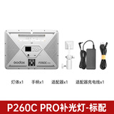 神牛（Godox）P120C双色温手持补光灯LED摄影补光灯P260C便携小型可调色温摄像灯摄影直播轻薄婚庆LED摄影灯平板 P260C Pro+电源适配器