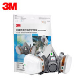 3M 620E防毒面具套装6200防毒口罩喷漆防尘化工农药有机蒸气装修异味 6200+6001套装 ( 喷漆 有机蒸气）