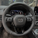 适用于本田思域手缝方向盘套专用CRV XRV缤智十代雅阁凌派享域浩影全包真皮头层牛皮原厂手缝四季通用 专用11代思域雅阁英诗派CRV型格