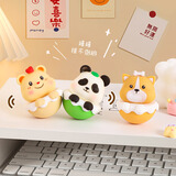 TaTanice 不倒翁摆件3个装 创意生日礼物办公室工位摆件客厅桌面解压摆件