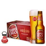 超级波克（SUPER BOCK）mini黄啤 进口啤酒 200ml*24瓶  聚会烧烤送礼整箱装 葡萄牙原装