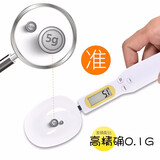 赢容精准电子量勺子秤烘焙秤家用厨房食物秤0.1g计量勺克数勺奶粉勺称 迷你称量勺 白色