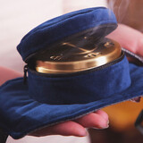 艾灸盒随身灸家用便携式铜灸盒无烟艾灸全身护腰艾条艾柱熏蒸仪不锈钢艾灸家用仪天鹅绒艾灸包 单联无烟包加艾灸盒