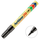 旗牌（Shachihata）Artline 办公会议可加墨 速干油性记号笔 签字笔 圆头 1.5mm 黑色 EK-70