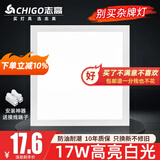 志高厨房灯集成吊顶厨卫灯具300x300x600x600扣板灯卫生间吸顶平板灯 17W【特蕙】300*300mm/白色/白光