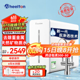 惠尔顿（WHEELTON）YK8净水器套装纳滤矿物质水厨房厨下式净水器家用直饮选择性反渗透母婴净水纯水双出水净水机 惠尔顿yk8母婴直饮净水器