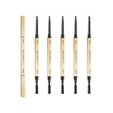 健美创研小金筷极细三角素描眉笔双头眉笔女防水防汗好自然持装久不易掉色 小金条眉笔3支颜色备注