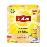 立顿Lipton 红茶叶 奶茶原料 黄牌精选经典 办公室下午茶 袋泡茶包 2g*100包