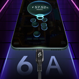 only&home66w超级快充显示Type-c数据线-KL-XH01 黑色