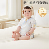 全棉时代婴儿衣服纯棉新生儿连体衣宝宝5A抗菌纱布包屁衣儿童睡衣