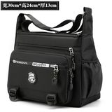 olevo工具包便携式男斜挎结实耐用劳保帆布水电工包木工耐磨五金工具包 大号加厚牛津工具包黑