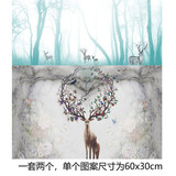 古黎安补洞墙贴纸补丁遮瑕北欧厨房浴室卫生间厕所瓷砖防水装饰自粘贴画 F款