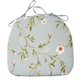 素莎四季通用坐垫椅垫屁垫垫子美式家用餐桌座垫凳子垫靠背一体屁股垫 蓝色-椅垫（42*40cm） 美式柔软舒适