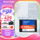 西部数据（WD）500GB 笔记本台式机电脑 SSD固态硬盘 SA510 SATA Blue系列 3D技术 高速读写