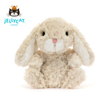 Jellycat米色甜美小兔小短腿公仔动物毛绒玩偶小生日娃娃生日新婚礼物 甜美小兔 One Size