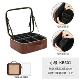 朗颜（Rownyeon）专业化妆包便携多功能化妆箱大容量手提式护肤品收纳包化妆师专用 铆钉化妆包【镜子+刷袋】