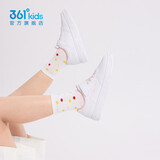 361°儿童板鞋男童六一小白鞋轻便魔术贴耐磨底女童滑板鞋小童板鞋男女 【四季款】361度白/甜心粉色 32