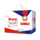 巴比儿英巴乐（Yingbale）超薄绵柔透气婴儿拉拉裤通用成长裤学步裤清货 XXL码26片