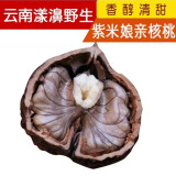 核妹 2024年新货云南大理漾濞紫米核桃紫仁紫皮 高原野生原味老树核桃 2斤大果 孕妇儿童老人紫衣核桃