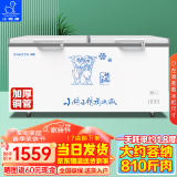 小鸭牌（XIAOYAPAI）【44年老品牌】卧式冰柜商用大容量冷藏冷冻柜家用展示柜雪糕柜 850单温智能款【可放810斤肉】