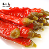 蜀逍肴四川非遗泡椒泡红酸辣椒瓶装鱼香肉丝泡海椒泡二荆条泡菜泡美人椒 皮薄款鱼香泡椒二荆条650g*1瓶