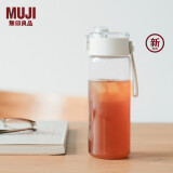 无印良品（MUJI）共聚酯 便携水杯高颜值透明水杯运动水杯 透明 550ml