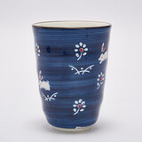 NITORI宜得利家居 复古创意日式泡茶杯家用个性水杯咖啡杯白兔日式茶杯 蓝色