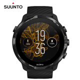 颂拓（SUUNTO）7 智能运动双系统手表 户外跑步导航腕表 柠檬炫黑 SS050394000