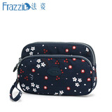 Frazzil/法姿手拿包女春夏新款潮洗水帆布小手拎包多隔层零钱女包逛街小手包  4409 梅花图4409