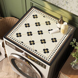 钟爱一生清池系列滚筒洗衣机盖布防尘罩冰箱盖垫防晒遮阳防水垫皮革吸水垫 山茶树下 60*60cm【适用洗衣机/单门冰箱】