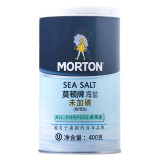 莫顿（MORTON） 盐 无碘海盐（未加碘） 无碘食盐 400g