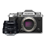 富士（FUJIFILM）X-T5/XT5 微单相机 套机（35mm F2) 4020万像素 7.0档五轴防抖 6K30P 经典机械拨盘 银色