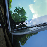 烨影（YEYING）挪车电话牌夜光定制电话号码个性创意临时停车号码牌移车留号贴纸 A款(白色)单个装*留言号码