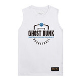 GHOST DUNK 篮球背心美式训练服男吸湿排汗速干透气运动球衣跑步健身坎肩无袖T恤 白色 XL