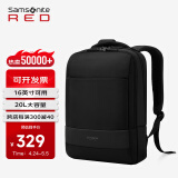 新秀丽（Samsonite）双肩包电脑包男士商务背包旅行包笔记本电脑包 15.6英寸BU1黑色