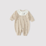 巴厘小猪（BALIPIG）宝宝秋季连体衣外出服冬季加厚保暖新生儿哈衣婴儿衣服秋冬新款 【杏】梦幻月空 80cm