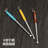 博友耳挖勺老式挖耳勺扣屎成人采耳工具传统不锈钢耳扒单个装简约创意个性 经典国货 激光刻字礼品 3支装180博友 【色随机】