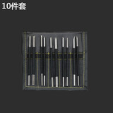 研然手工雕刻刀套装钨钢硬质合金篆刻刀石刻刀石雕工具印章笔刀微雕石头刻字套装 十件套