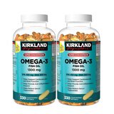 科克兰加拿大 Kirkland Signature 可兰深海鱼油Omega-3 330粒*2瓶