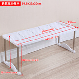 荐源个性厨房置物架衣柜隔层隔板分层架桌面调味料架子厨柜收纳架 长款高20厘米54.5x22x20cm