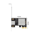 乐扩 Intel2.5G网卡PCIE2500M电口RJ45接口千兆以太网服务器游戏电竞