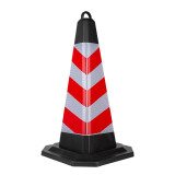 酷莱普 反光锥路障锥雪糕筒锥形桶橡胶路锥警示柱隔离墩公路安全锥交通锥70CM 红色 定制