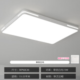 亦夏LED吸顶灯卧室灯客厅灯简约现代大气超薄圆北欧餐厅阳台过道灯具 白色90*60白光