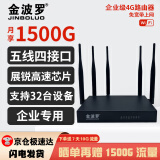 金波罗 4g免插卡三网通移动无限流量随身wifi路由器CPE无线企业商用级路由器穿墙信号内蒙可用 企业级4G路由器（五网口）+7天10G试用套餐