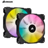 美商海盗船 (USCORSAIR) SP140 RGB 精英版 两颗装 14cm风扇 炫彩灯光 高风量风压 智能控制