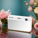 MUTRAIN【热销N0.1】数码照相机X10学生党ccd高清vlog旅游小卡片机校园女生自拍迷你mini相机 镜面款-白色 无内存卡