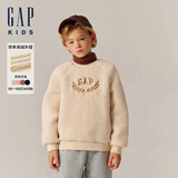 盖璞【大小童同款】男女童秋款仿羊羔毛抓绒卫衣上衣646064