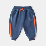 嘟嘟家宝宝春装卡通休闲裤儿童裤子舒适宝宝运动长裤春季童装衣服vip 蓝色 80