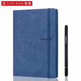 ELFINBOOK TS智能可重复书写云端备份纸质笔记本子 年货创意文具礼品可触控手写商务记事本A5/60页 谧月蓝